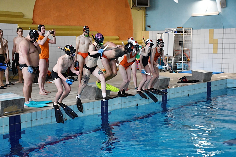 Hokej pod wodą Walenie Siemianowice Śląskie Finał WOŚP w Rudzie Śląskiej 25 I 2026